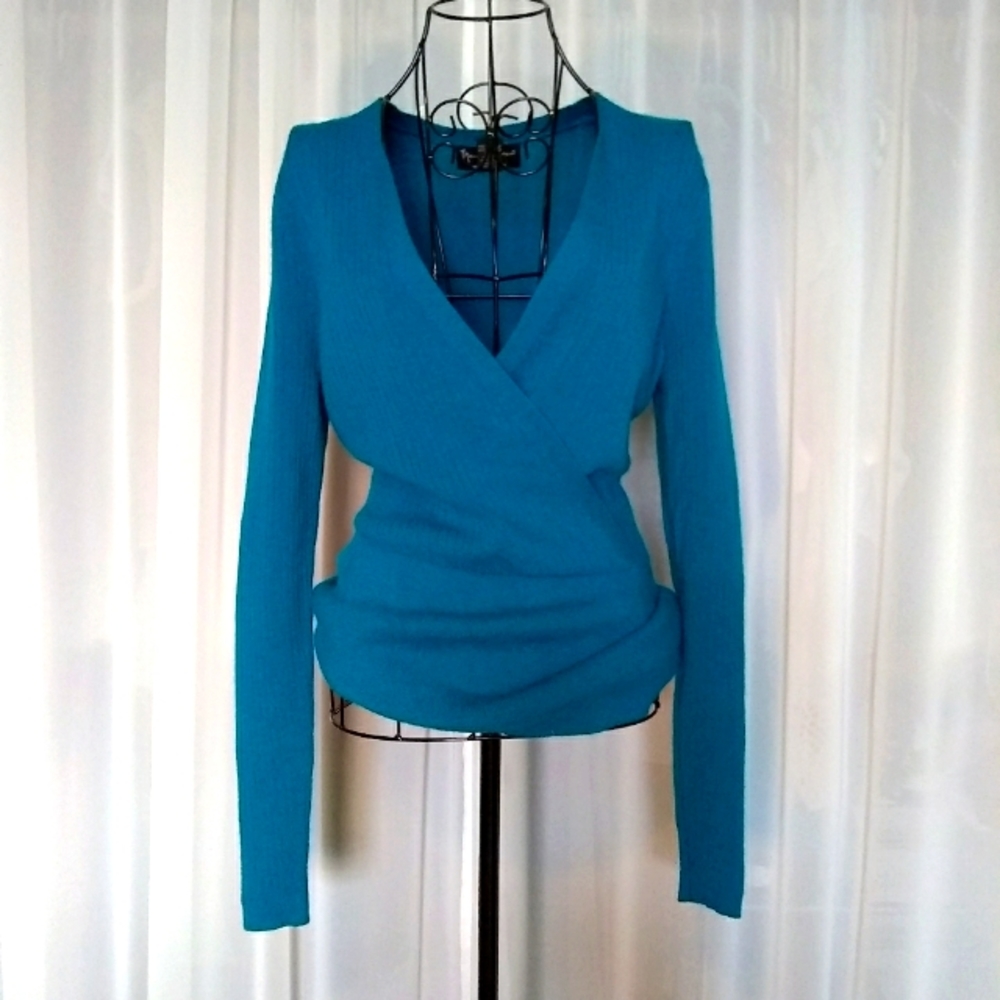 Merino Wool Wrap Pullover